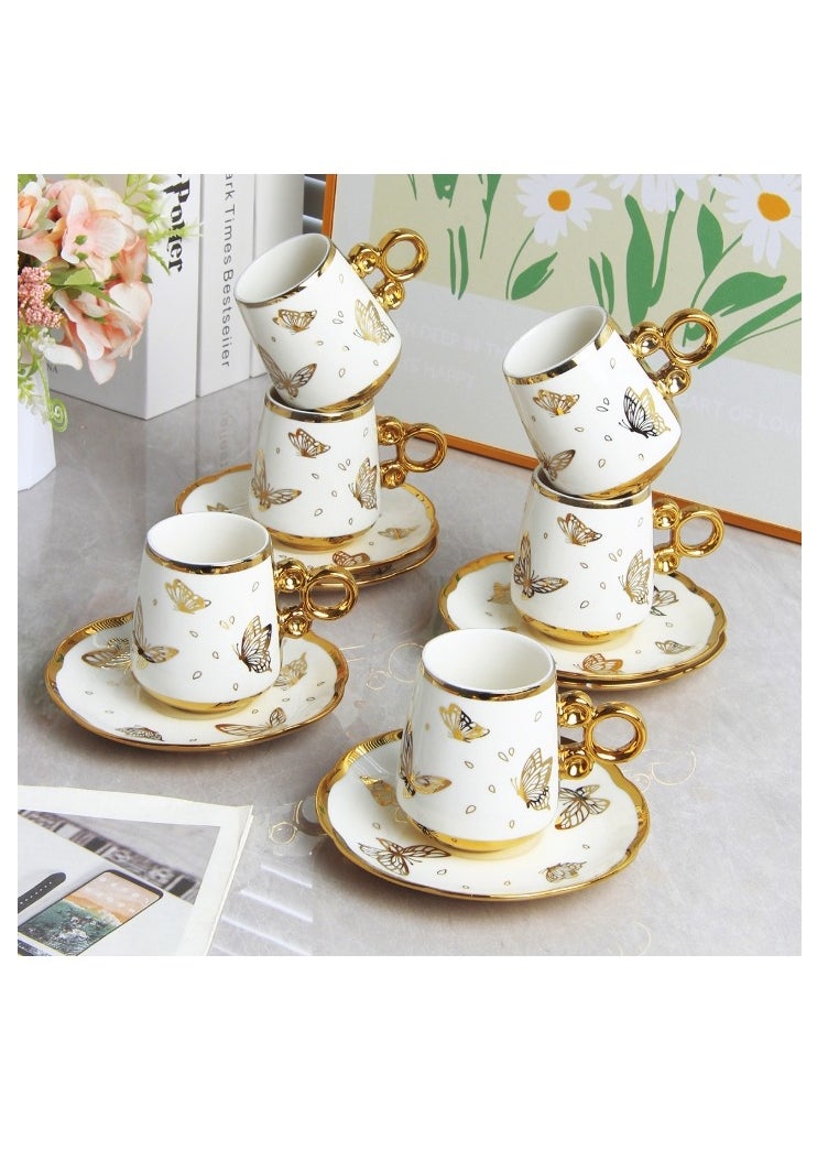 Set Of 6 Turkish Coffee Cup Set Tea Cup Set