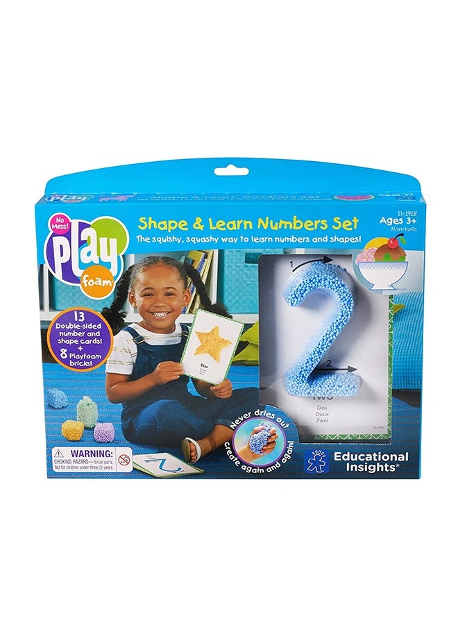 Educational Insights Playfoam S& Learn Numbers Set: Non-Toxic, Never Dries Out - Preschoolers Practice Numbers Recognition & Formation - Perfect For Ages 3 And Up