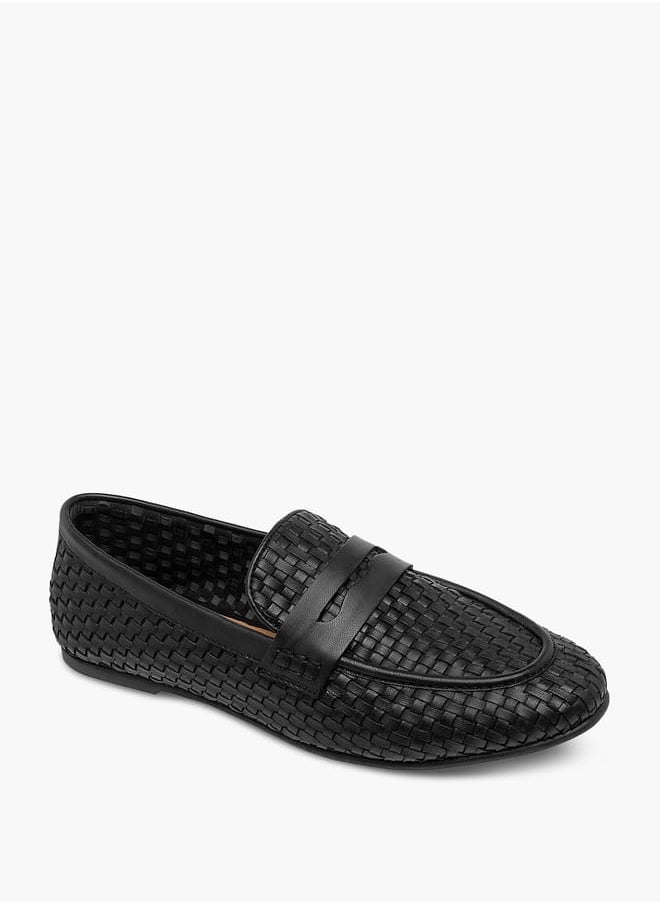 Women's Textured Slip-On Loafers
