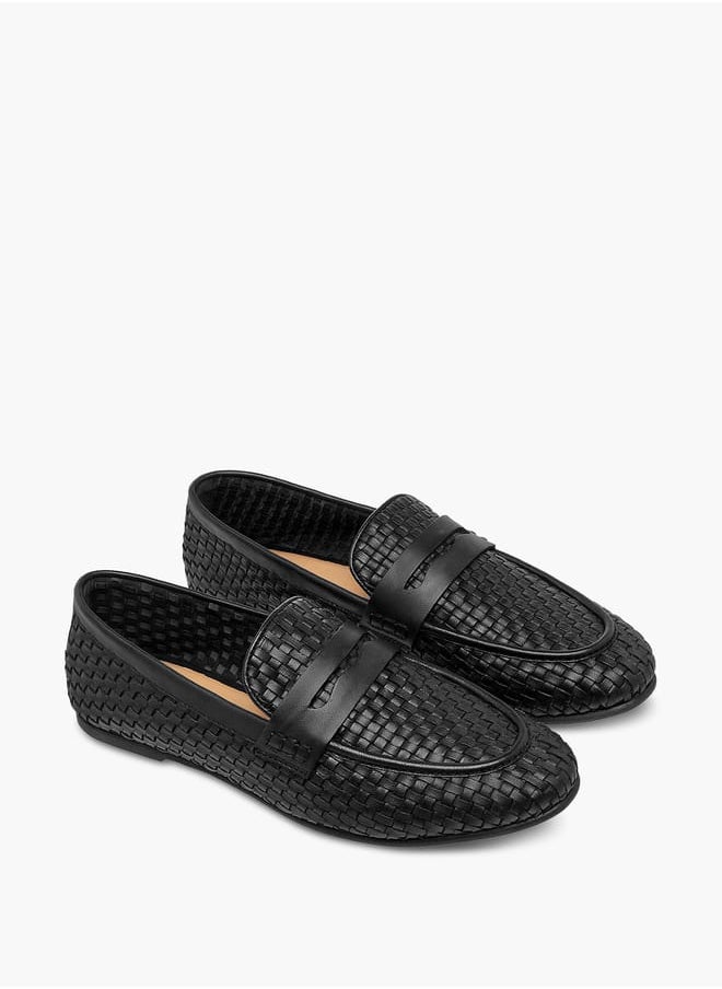Women's Textured Slip-On Loafers