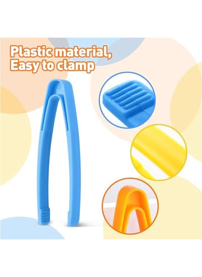 20PCS Sensory Bin Tools Toddler Plastic Tweezers Fine Motor Toys Experiments Toy Tweezers Craft Tweezers Plastic Tweezers for Kids