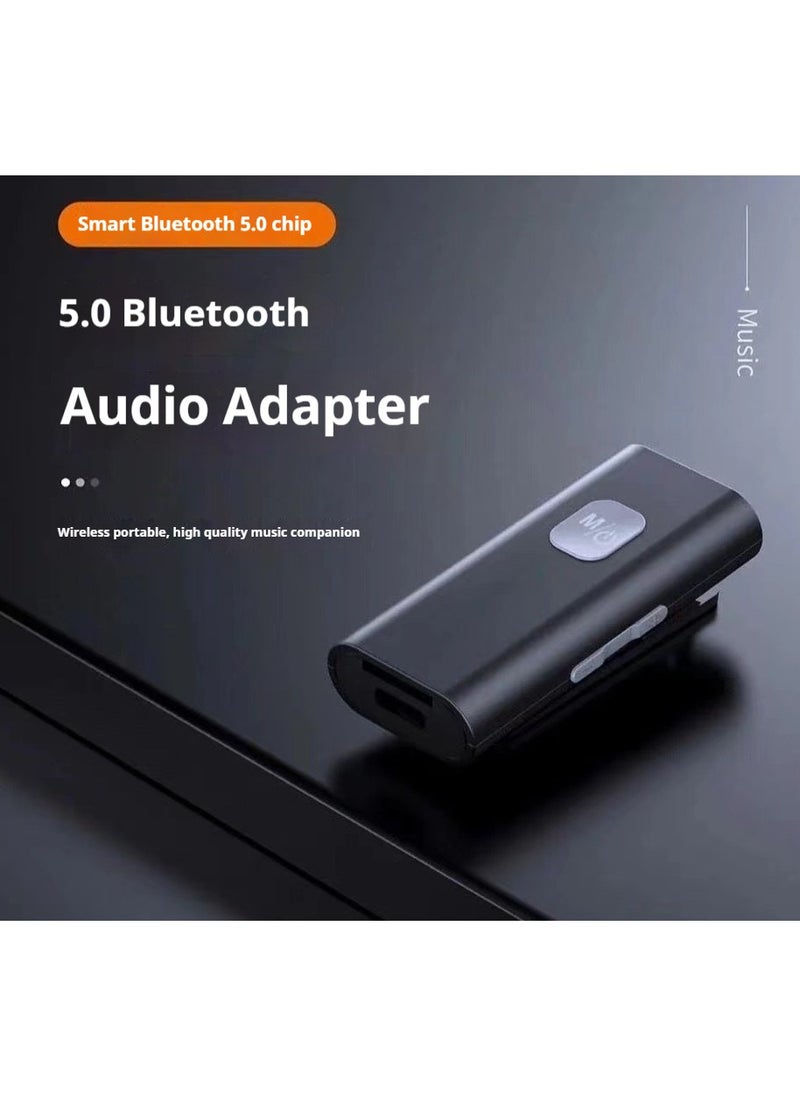 Bluetooth Receiver with Lossless Audio supports TF card hands free calling and converts wired devices to Bluetooth Compatible with car audio systems for a seamless wireless experience