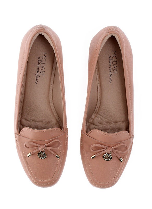 Modare Ladies Closed/Flat Shoes Nude | Made In Brazil