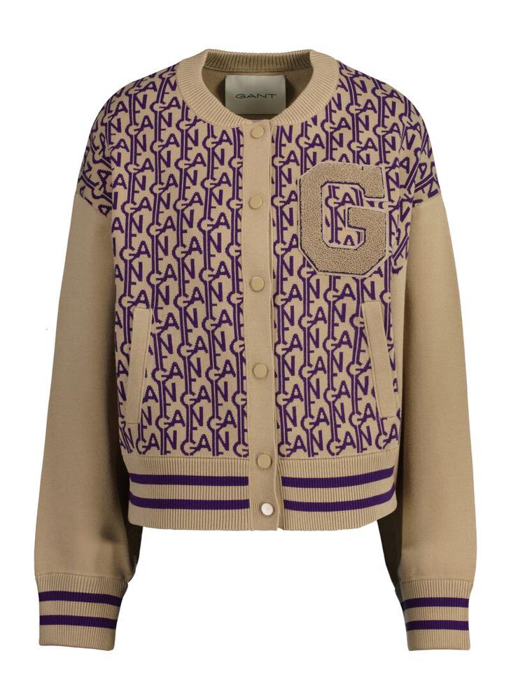 Gant Varsity Jacquard Knit Bomber
