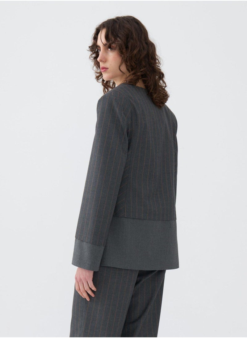 Striped Padded Jacket
