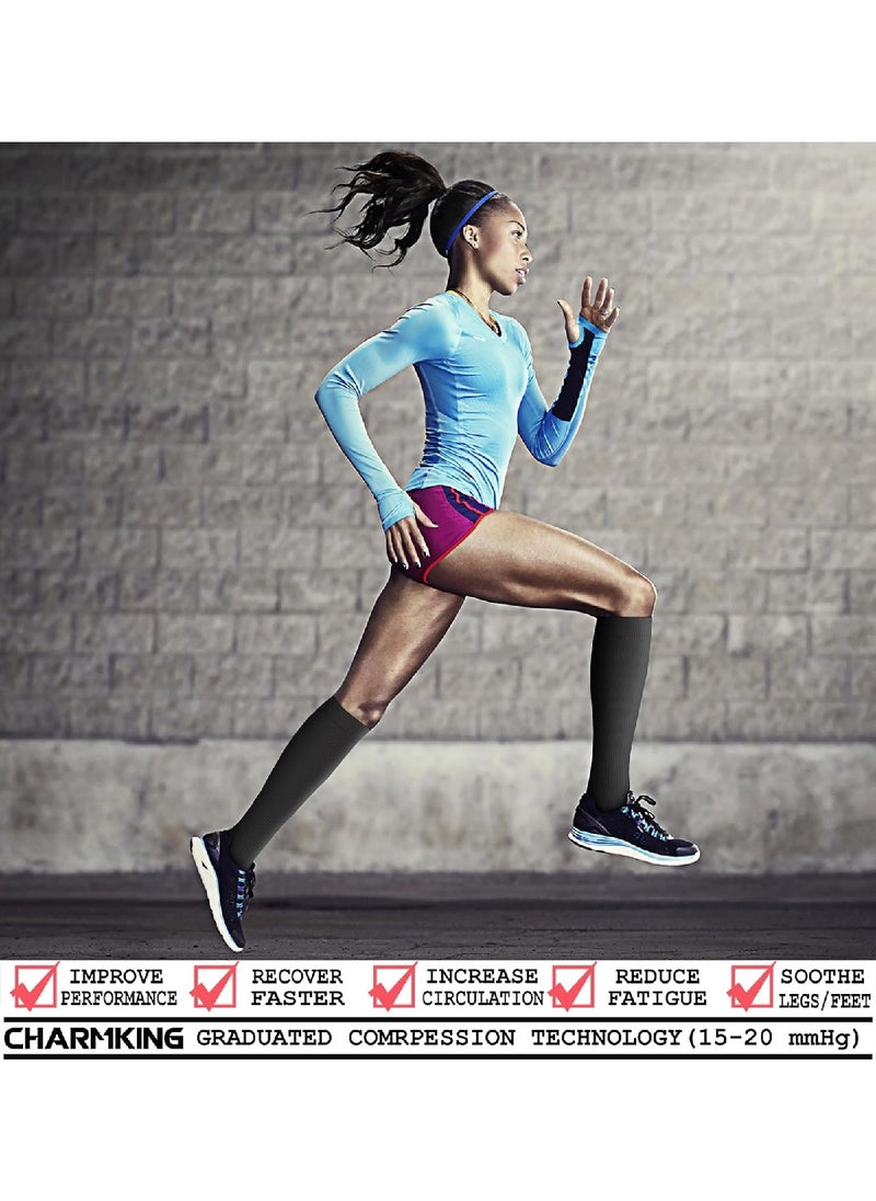 Blood Circulation Compression Socks For Men And Women (8 Pairs), The Best Support For Sports, Running And Hiking（XL）