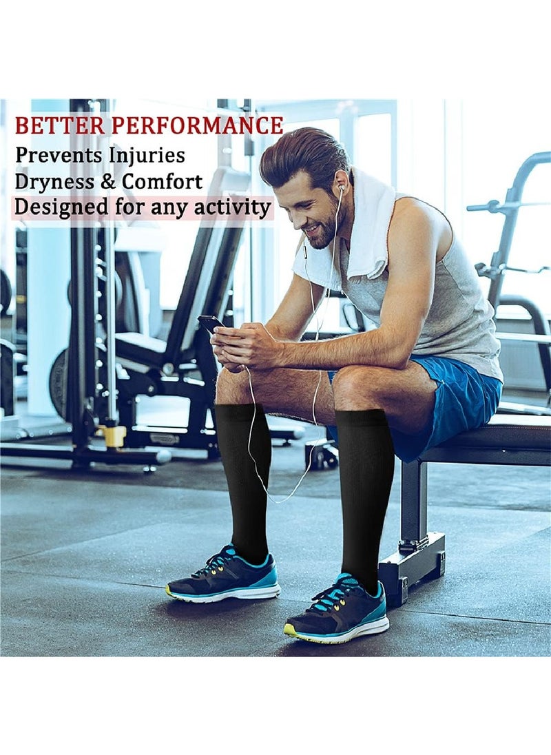 Blood Circulation Compression Socks For Men And Women (8 Pairs), The Best Support For Sports, Running And Hiking