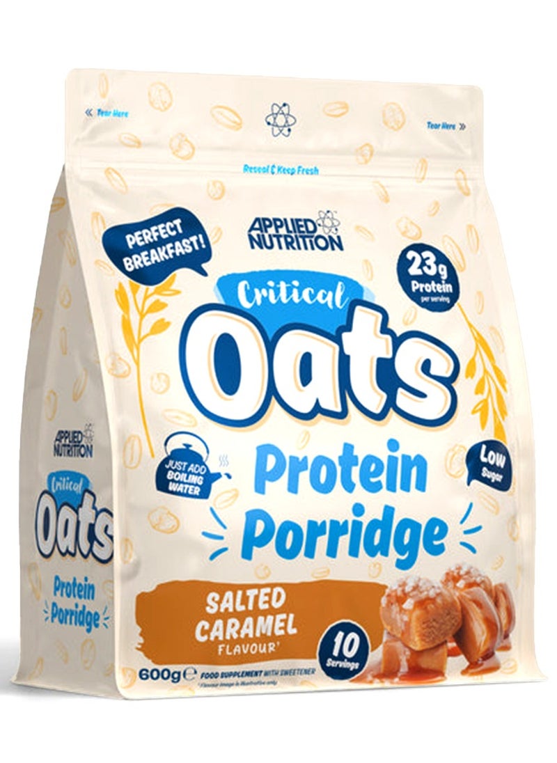 Critical Oats Protein Porridge – 600g Salted Caramel Flavour, High-Protein Breakfast, Supports Muscle Growth & Recovery