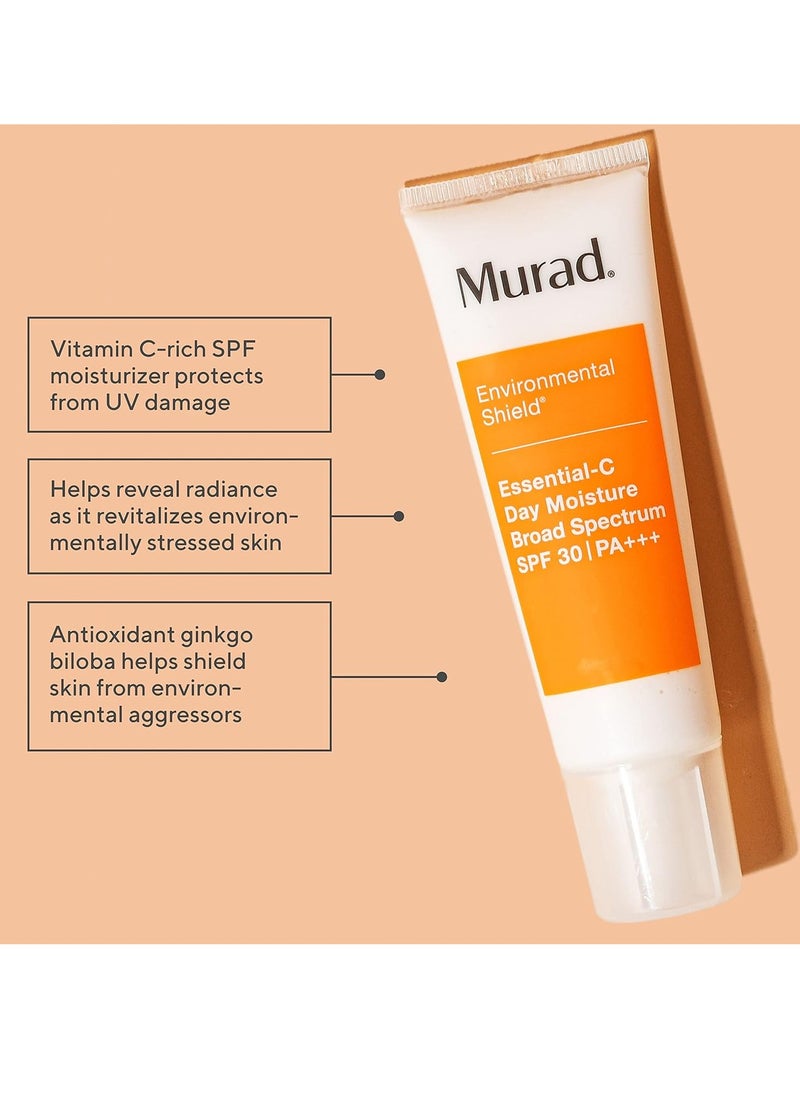 Murad Essential-C Day Moisture SPF 30 - Vitamin and Antioxidant-Rich Broad Spectrum Sunscreen - Hydrates and Brightens 1.7 Fl Oz