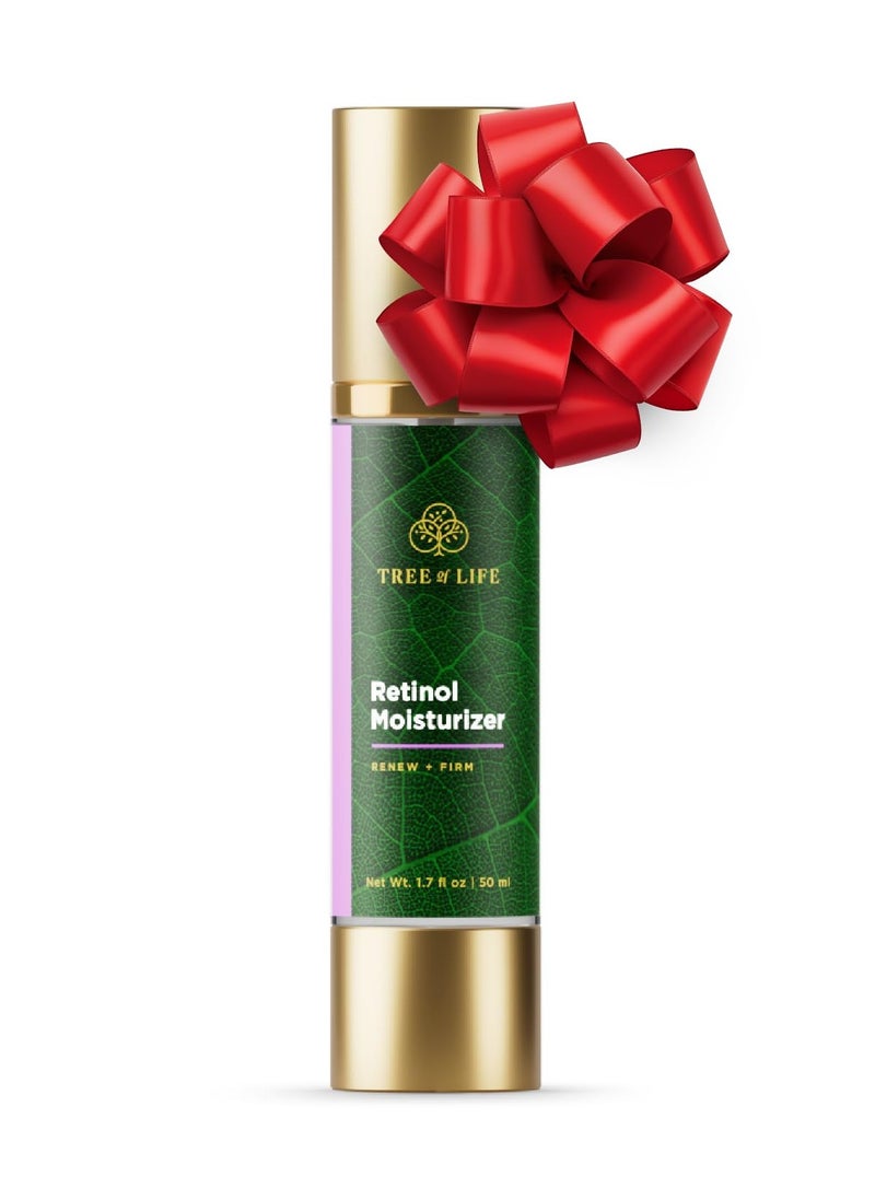 Tree of Life Beauty Moisturizer, Retinol Face Cream - Anti-Aging & Brightens Skin, Reduces Fine Lines & Wrinkles- Dermatologist-Tested to Sensitive Skin - Non-Greasy Facial Skin Care - 1.7 FlOz