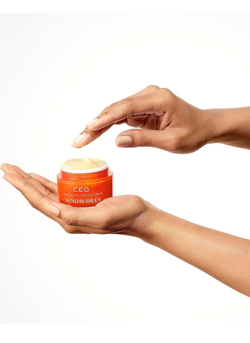 Sunday Riley C.E.O. Vitamin C Rich Hydration Cream Face Moisturizer