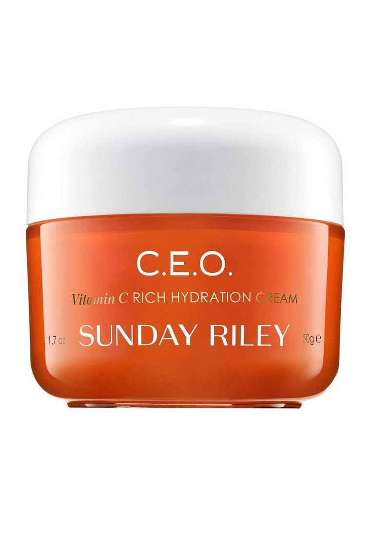 Sunday Riley C.E.O. Vitamin C Rich Hydration Cream Face Moisturizer
