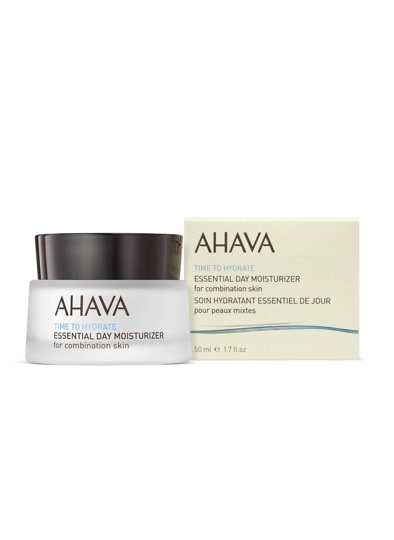 AHAVA Essential Day Moisturizer - Essential Daily Hydrating Facial & Neck Cream, Anti-Aging & Smoothing Effect, Enriched with Osmoter, Aloe Vera, Allantoin & Vitamin E