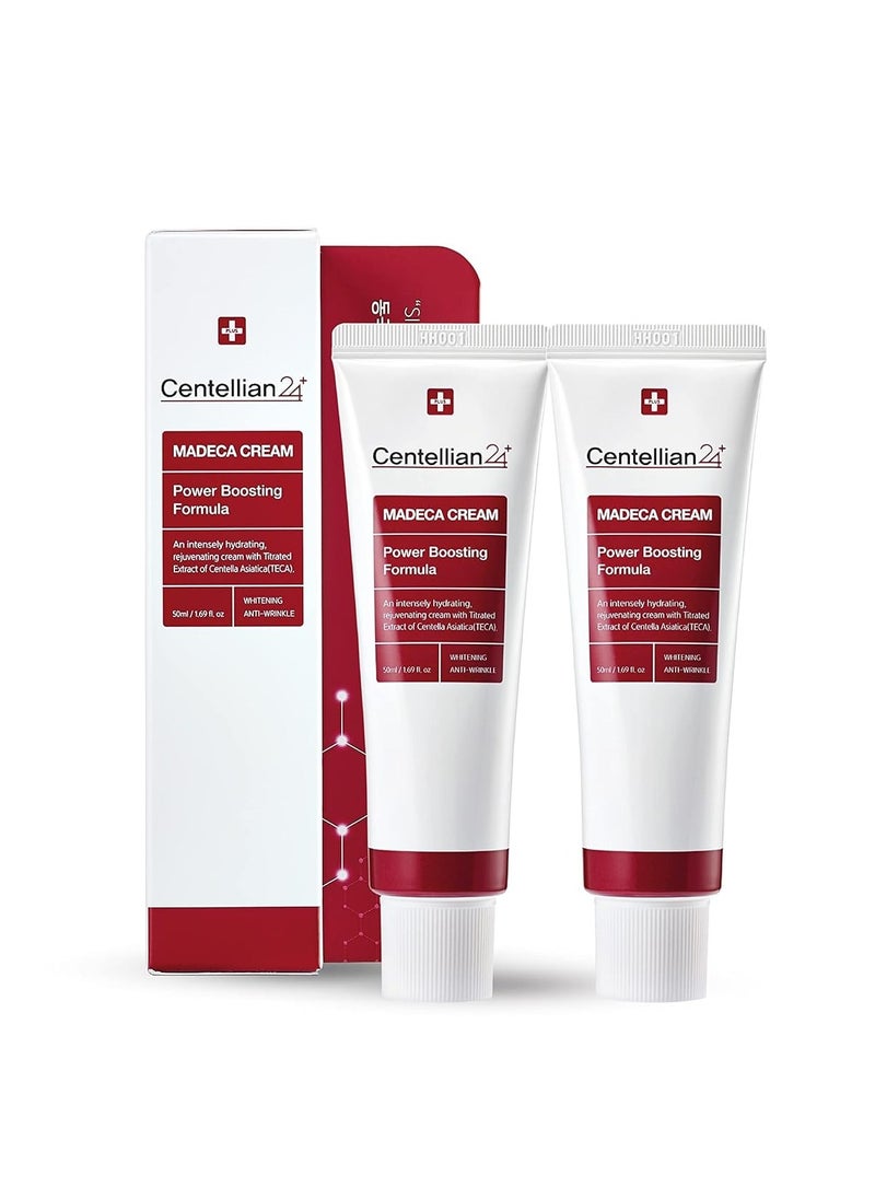CENTELLIAN 24 Madeca Cream (Season 4, 1.7+1.7fl oz) - Centella Moisturizer for Face, Korean Skin Care. Dry, Sensitive Skin. TECA, Centella Asiatica, Madecassoside