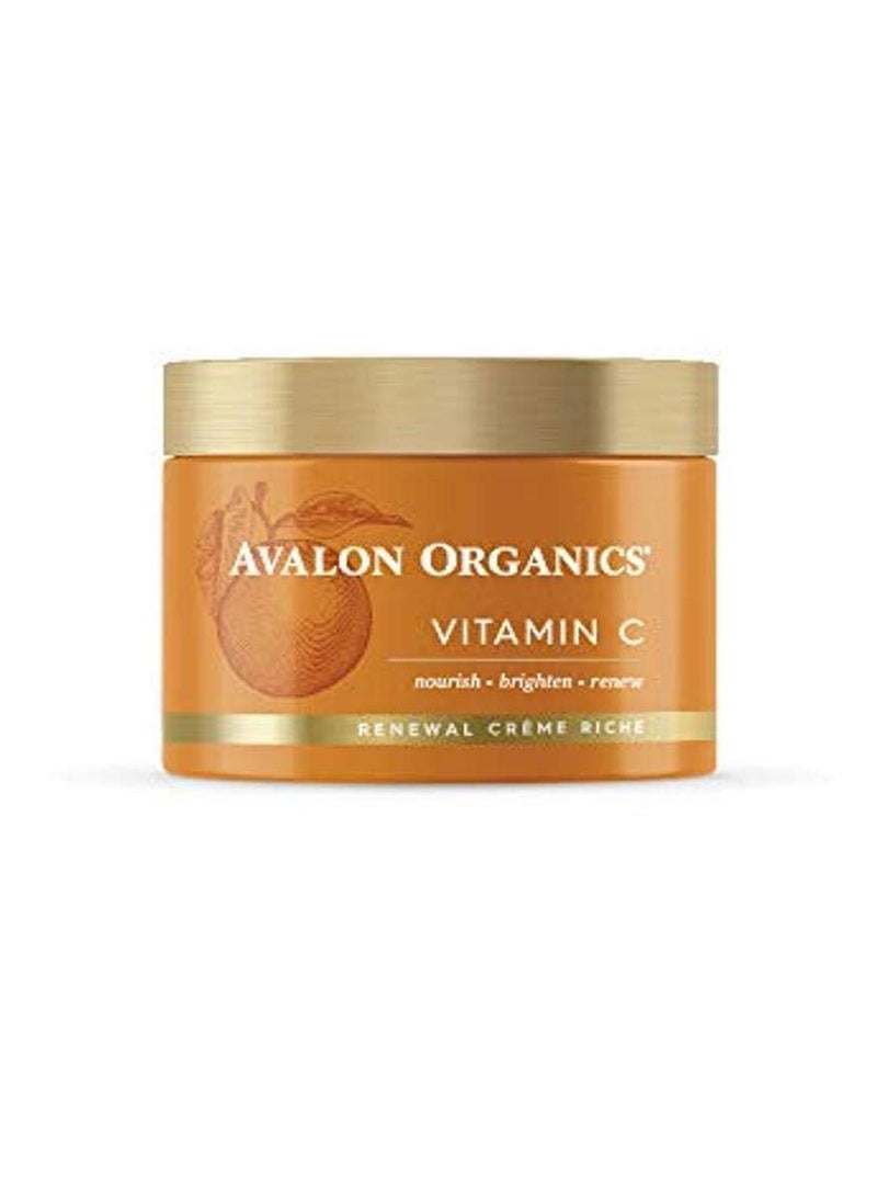 Avalon Organics Skin Moisturizer with Vitamin C, 1.7 Oz, Dermatologist Tested, Plant-Based Formula, Cruelty-Free