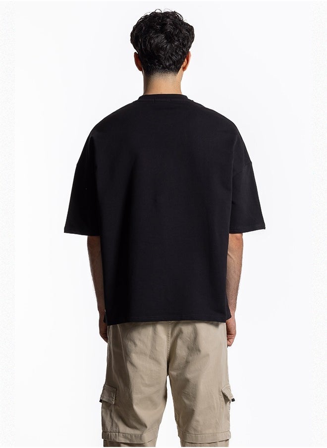 MIDWEIGHT SLOGAN PRINT T-SHIRT