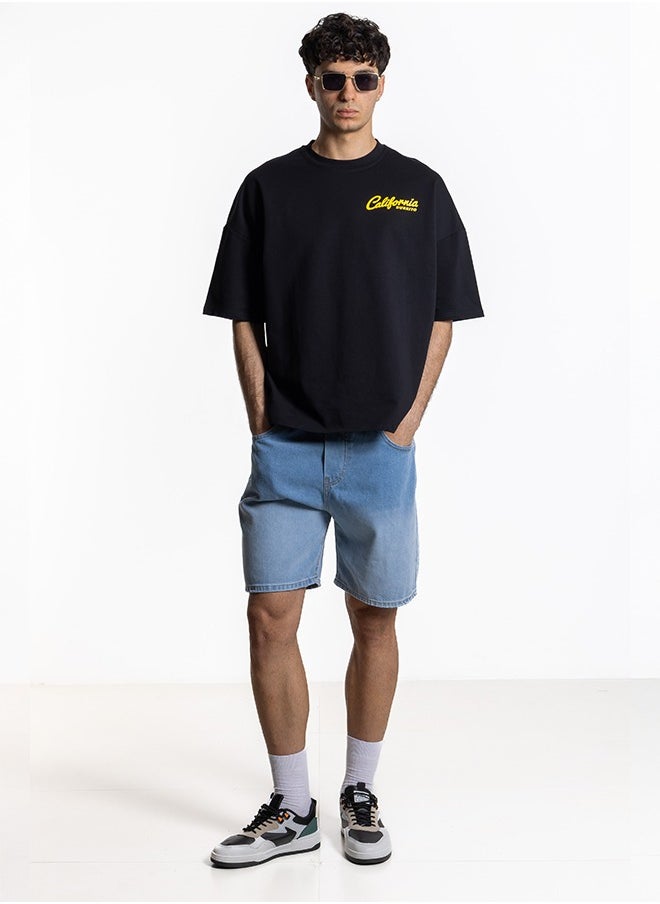 CONTRAST PRINT SOFT T-SHIRT