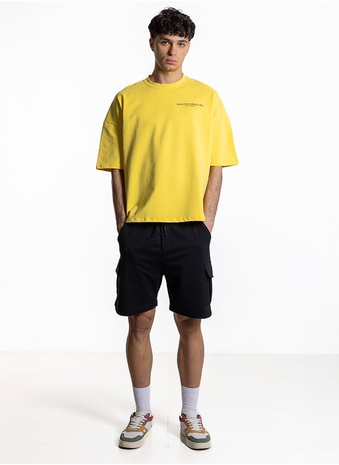 CONTRAST PRINTED T-SHIRT