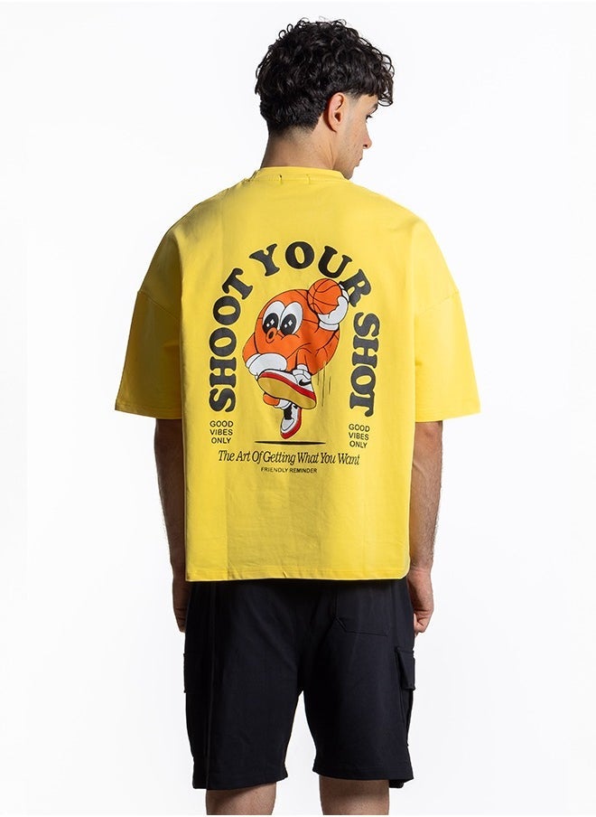 CONTRAST PRINTED T-SHIRT