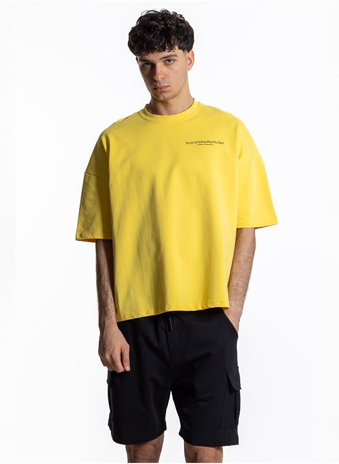 CONTRAST PRINTED T-SHIRT