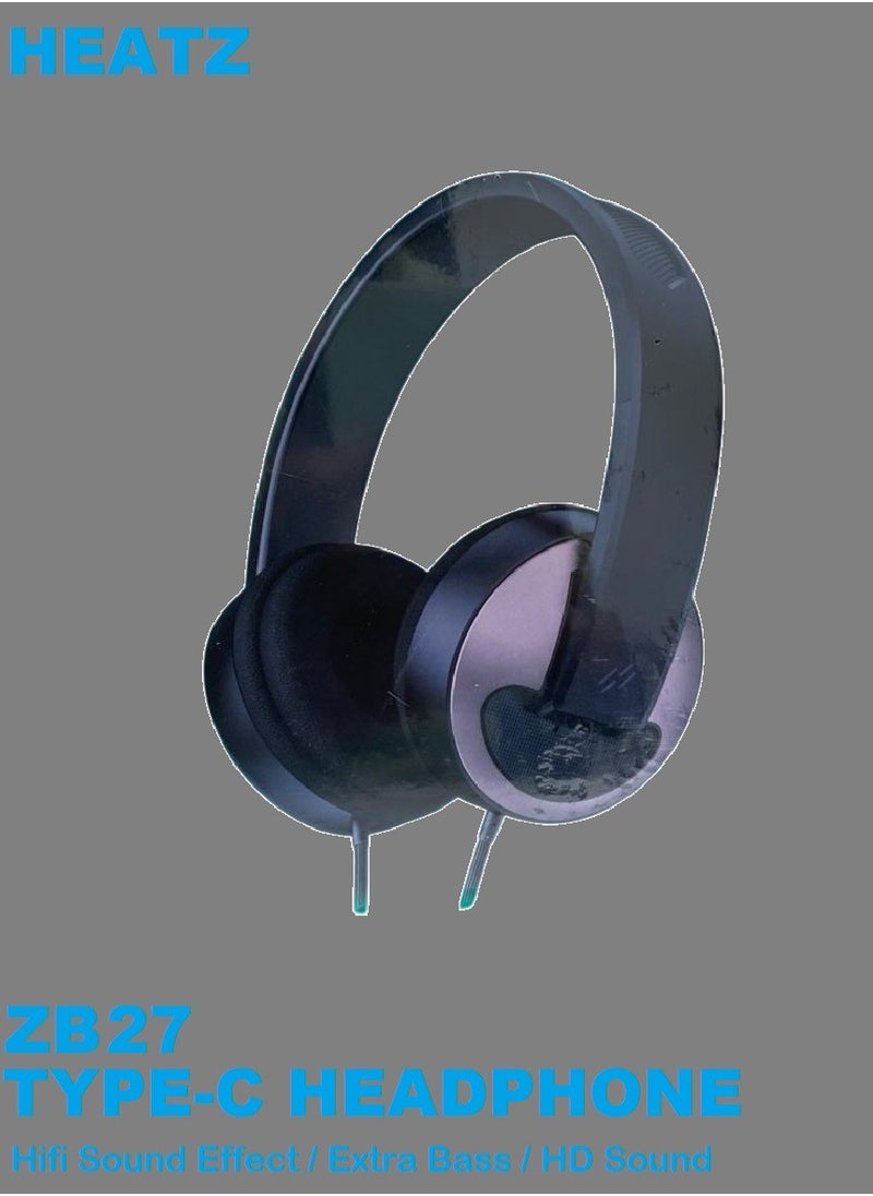 ZG27 TYPE-C HEADPHONE, HIFI SOUND EFFECT, EXTRA BASS, HD SOUND