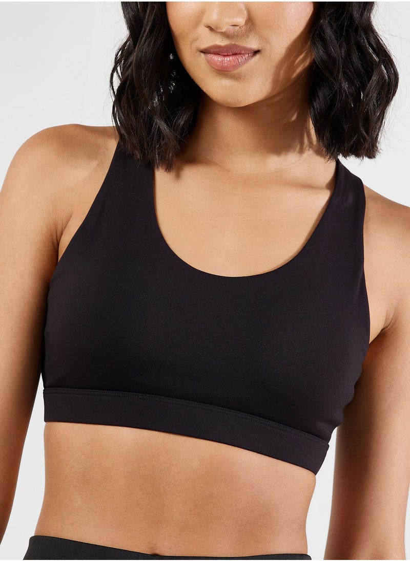 Medium Support Back Cutout Sports Bra