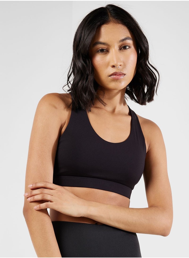 Medium Support Back Cutout Sports Bra