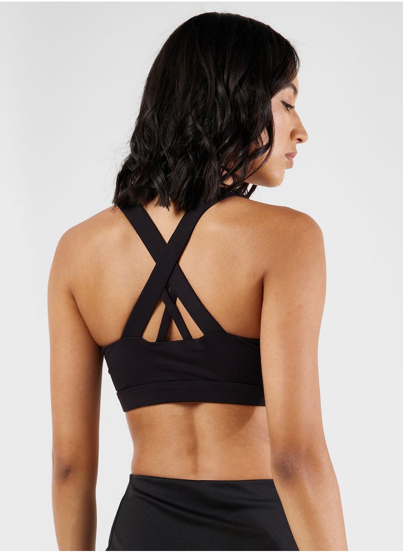Medium Support Back Cutout Sports Bra