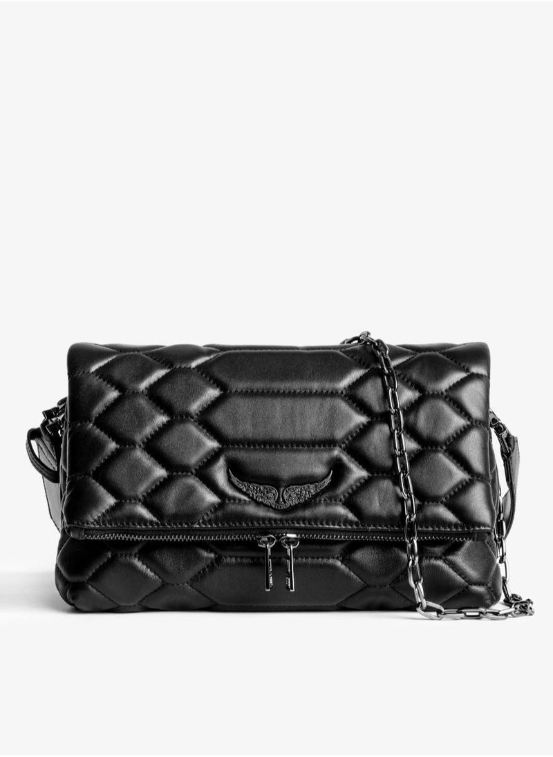ZADIG & VOLTAIRE Rocky iconic women’s black grained leather bag