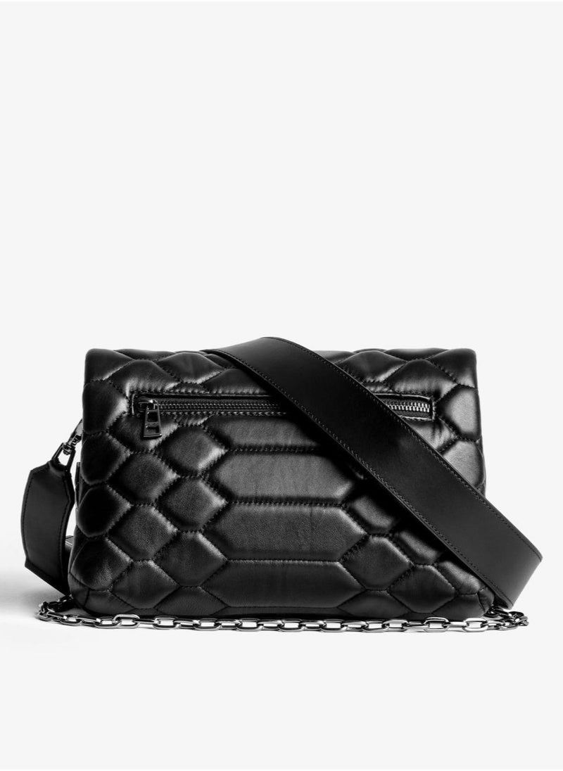 ZADIG & VOLTAIRE Rocky iconic women’s black grained leather bag