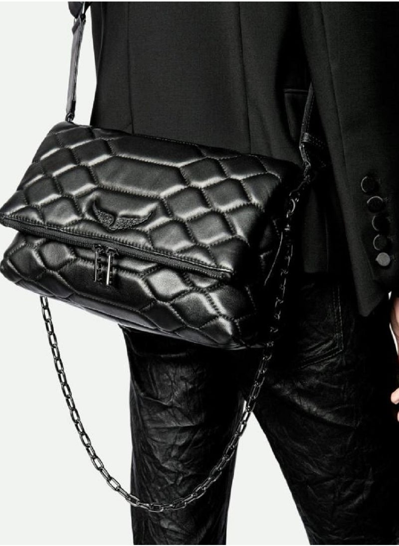 ZADIG & VOLTAIRE Rocky iconic women’s black grained leather bag