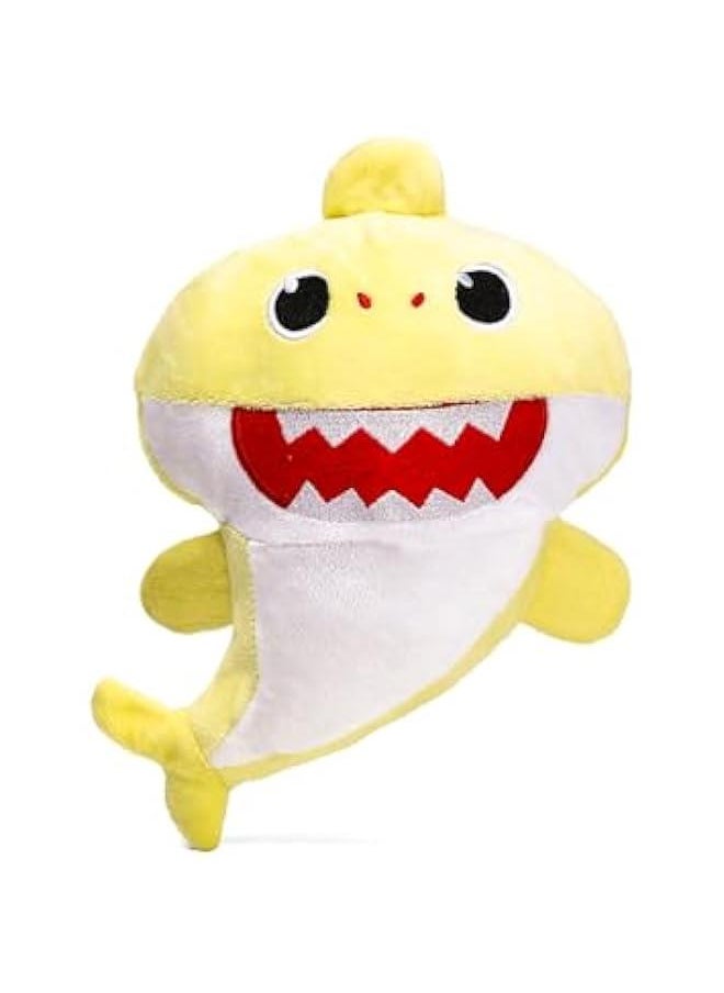 8.6 Baby Cute Shark Plush Toy for Kids - Interactive Soft Stuffed Animal Shark Plushie Doll Toy, Shark  Birthday Gift, Home Decor for Boys and Girls (Yellow)