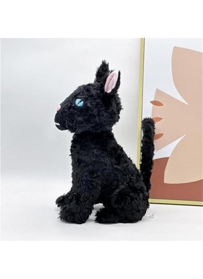 12” Black Cat Plush, Cat Monster Stuffed Animal Pillow Doll Toy, Black Cat Plushies Gift for Fans Kids Girlfriend Birthday  Mother's Day