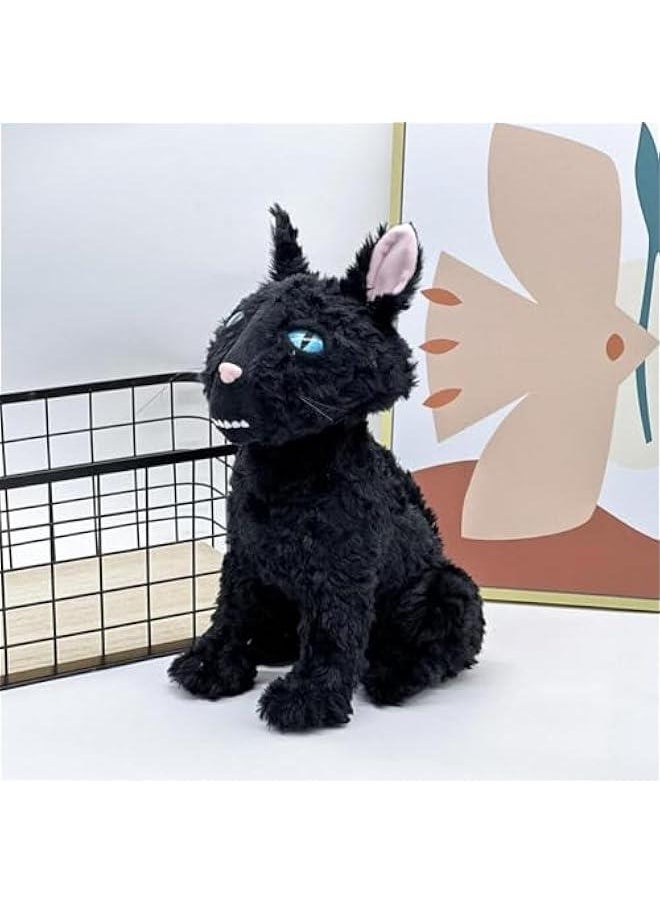 12” Black Cat Plush, Cat Monster Stuffed Animal Pillow Doll Toy, Black Cat Plushies Gift for Fans Kids Girlfriend Birthday  Mother's Day