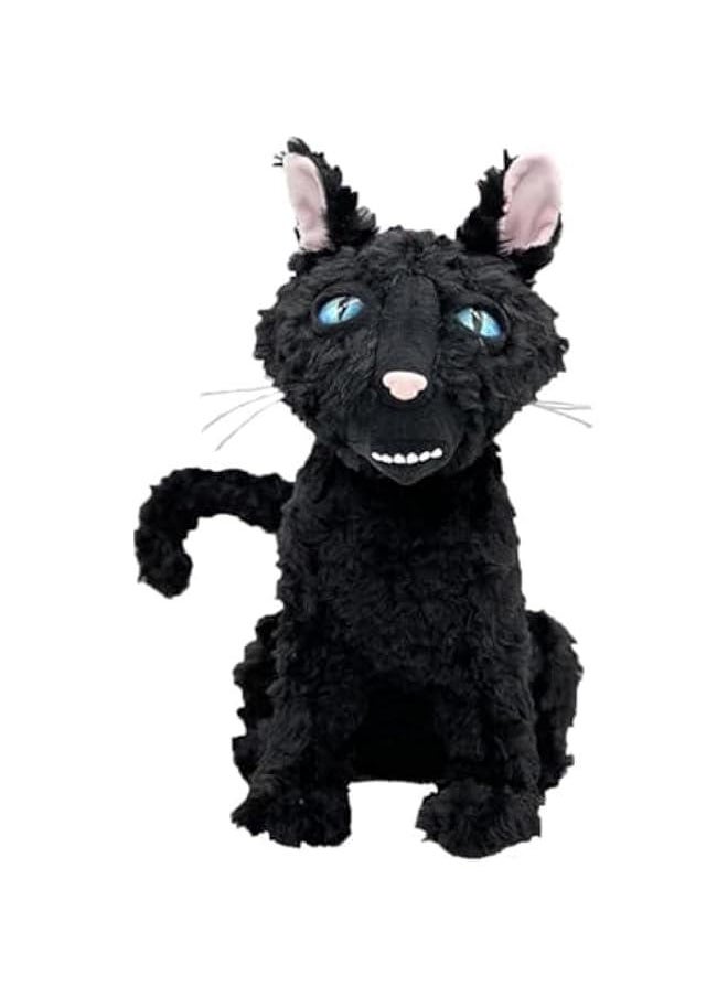 12” Black Cat Plush, Cat Monster Stuffed Animal Pillow Doll Toy, Black Cat Plushies Gift for Fans Kids Girlfriend Birthday  Mother's Day