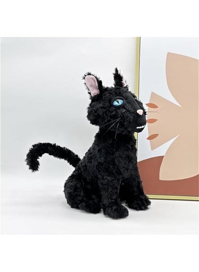 12” Black Cat Plush, Cat Monster Stuffed Animal Pillow Doll Toy, Black Cat Plushies Gift for Fans Kids Girlfriend Birthday  Mother's Day