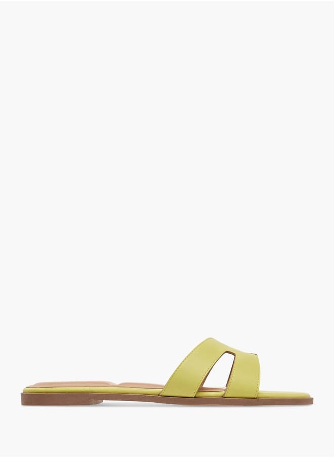 Women's Textured Slip-On Flat Sandals