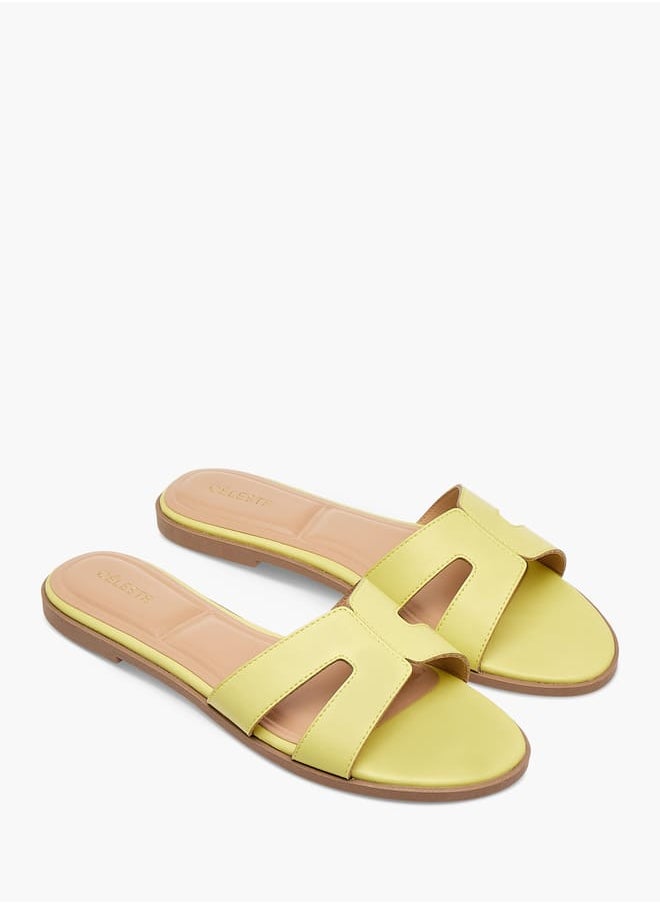 Women's Textured Slip-On Flat Sandals