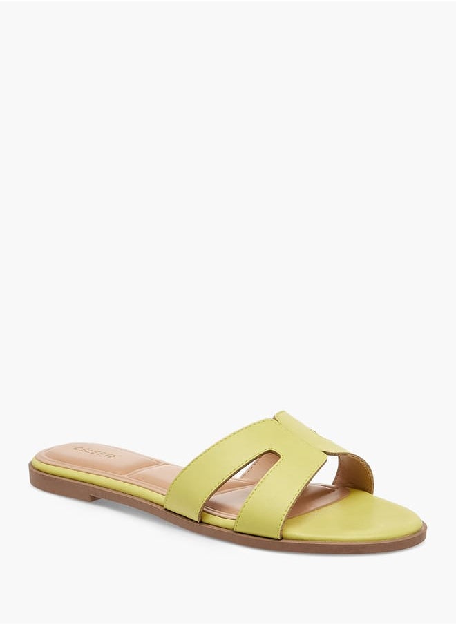 Women's Textured Slip-On Flat Sandals