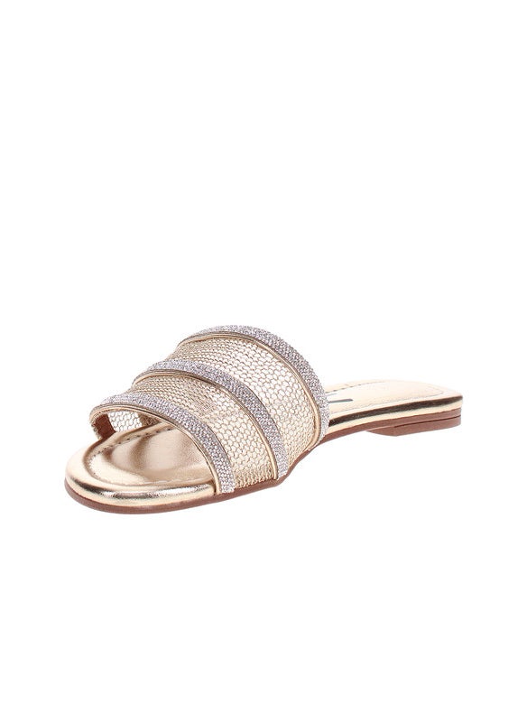 Vizzano Ladies Flat Sandals Gold | Made In Brazil