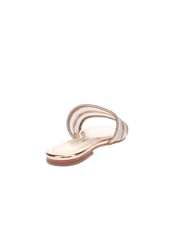 Vizzano Ladies Flat Sandals Gold | Made In Brazil