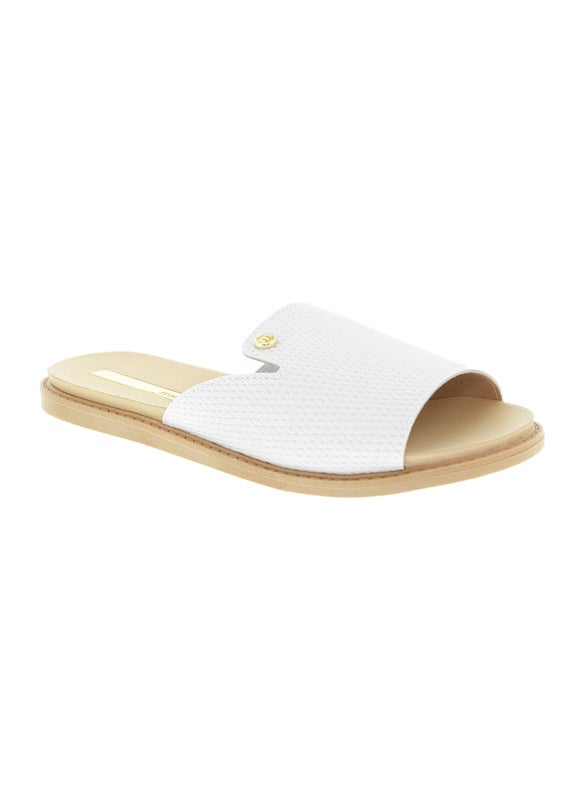 Moleca Ladies Flat Sandals Off White | Made In Brazil