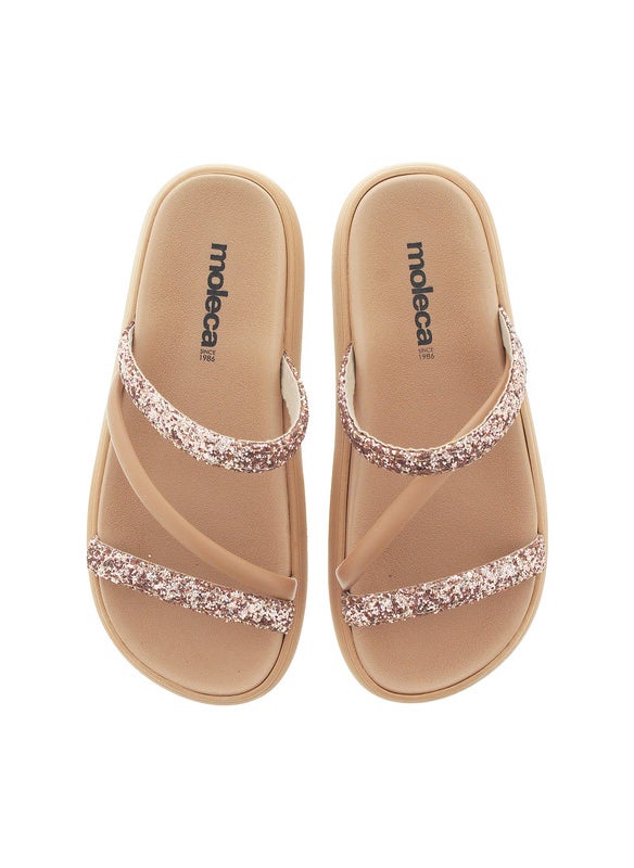Moleca Ladies Flat Sandals Pink | Made In Brazil