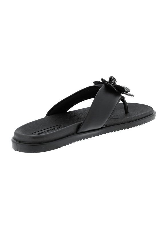 Moleca Ladies Flat Sandals Black | Made In Brazil