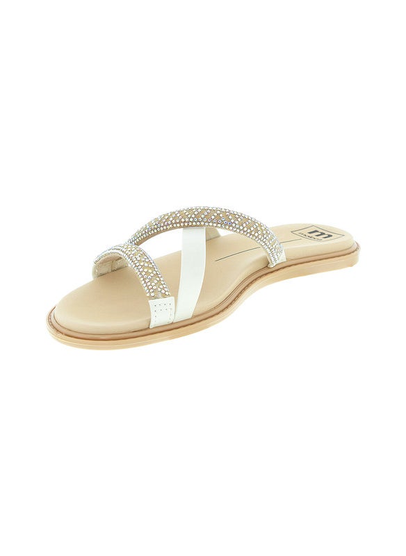 Moleca Ladies Flat Sandals Off White | Made In Brazil