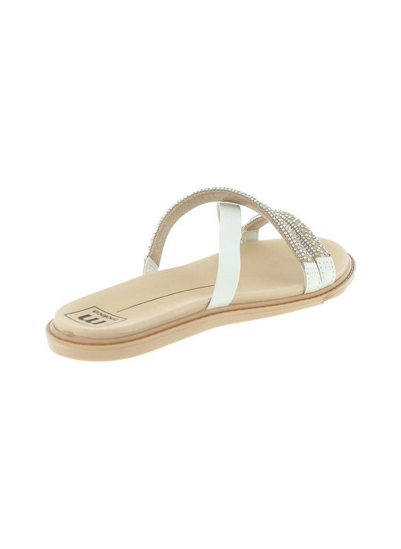 Moleca Ladies Flat Sandals Off White | Made In Brazil