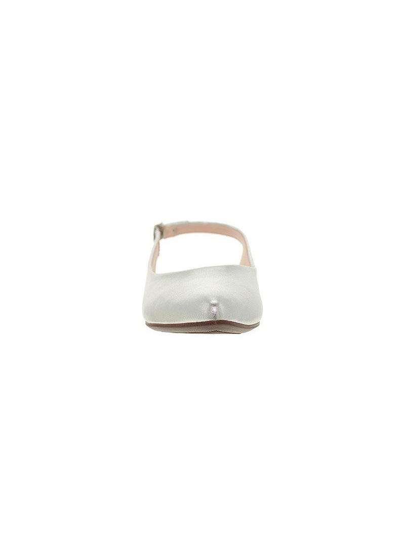 Moleca Ladies Sandals With Back Strap Silver | Made In Brazil