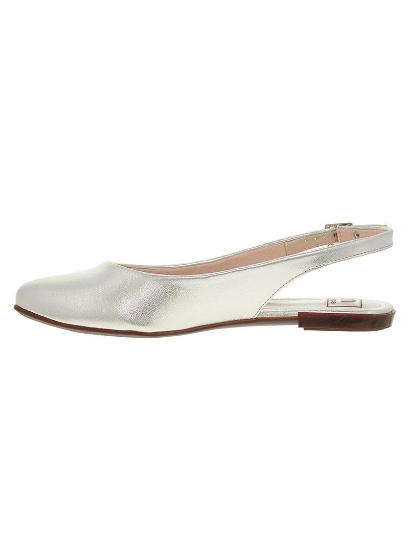 Moleca Ladies Sandals With Back Strap Silver | Made In Brazil