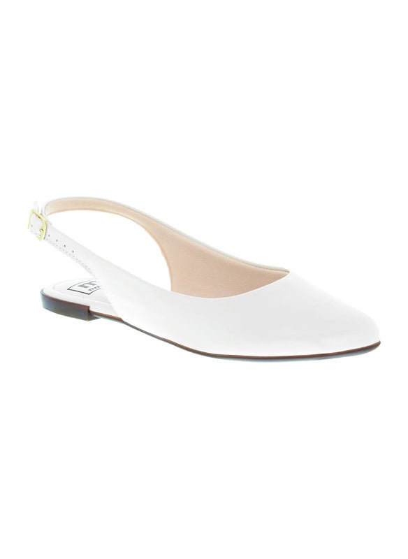 Moleca Ladies Sandals With Back Strap Off White | Made In Brazil
