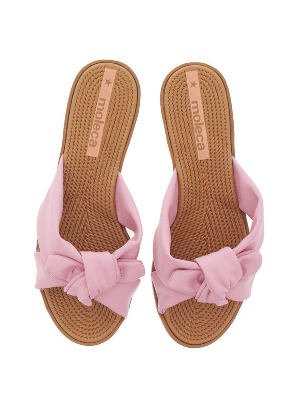 Moleca Ladies Flat Sandals Pink | Made In Brazil